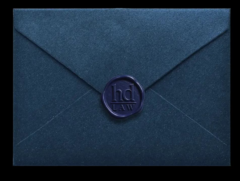 Sealed HD Law envelope